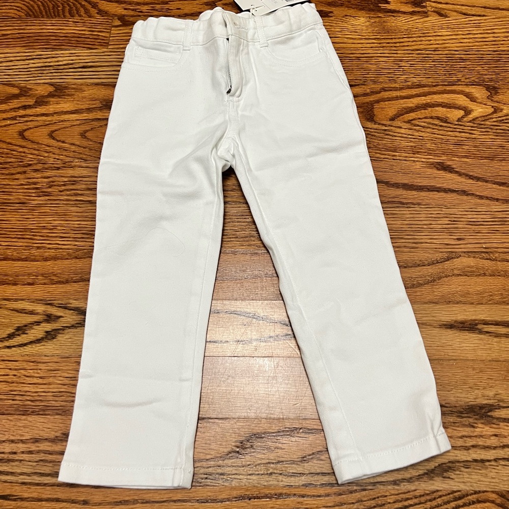 NWT Sz 6 Janie and jack white pants